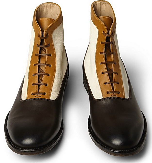 Alexander McQueen Paneled leather suede boots 01.jpg
