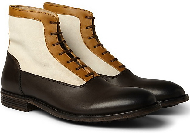 Alexander McQueen Paneled leather suede boots 02.jpg