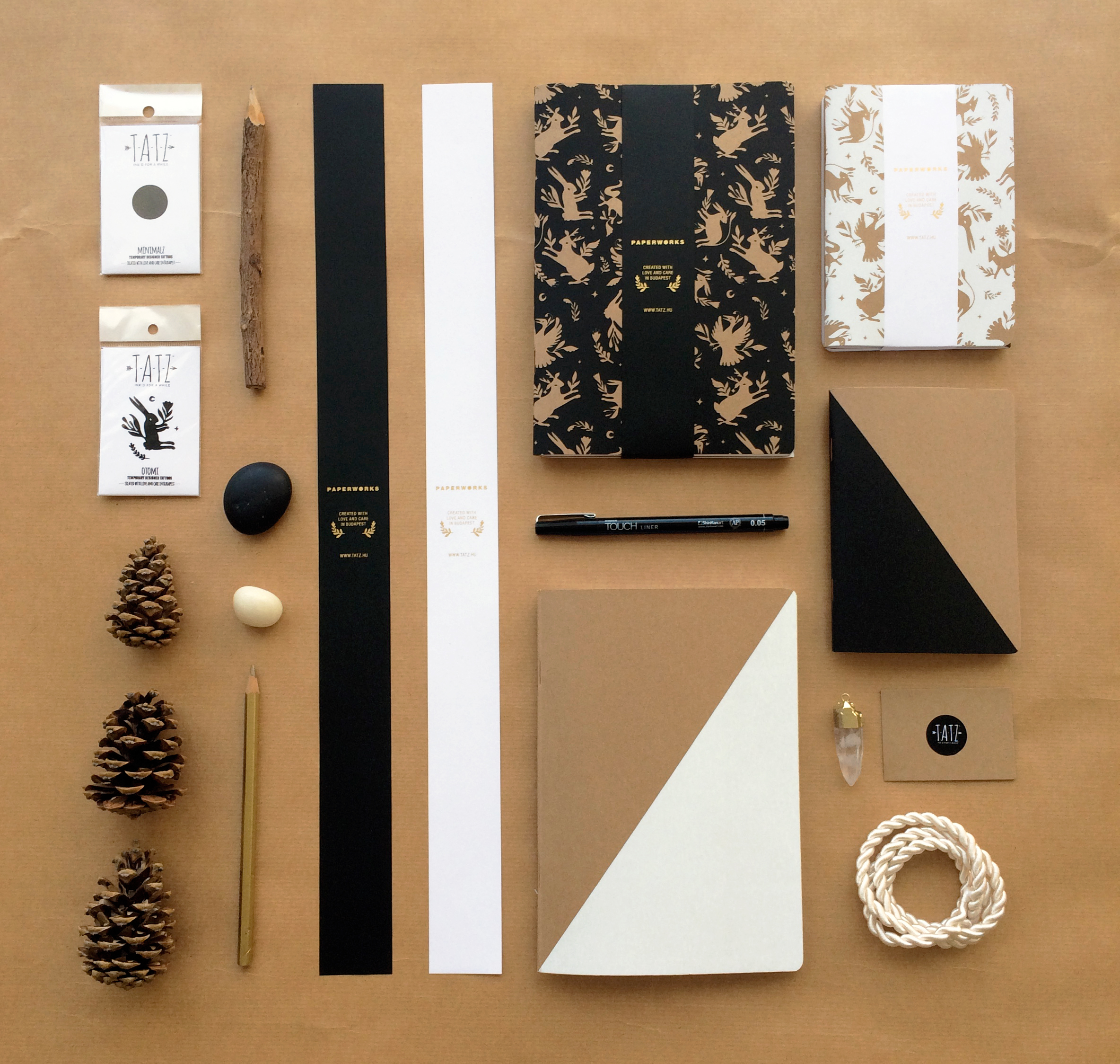 Designer naplók, füzetek, jegyzettömbök – Paperworks by TATZ