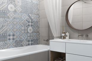 Ötletek friss és stílusos fürdőszobához – csempék, színek, minták kreatívan