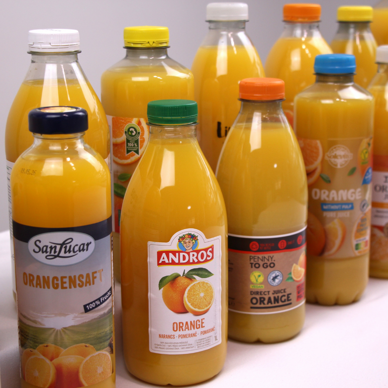 Nagy 100%-os direkt préselt narancslé teszt