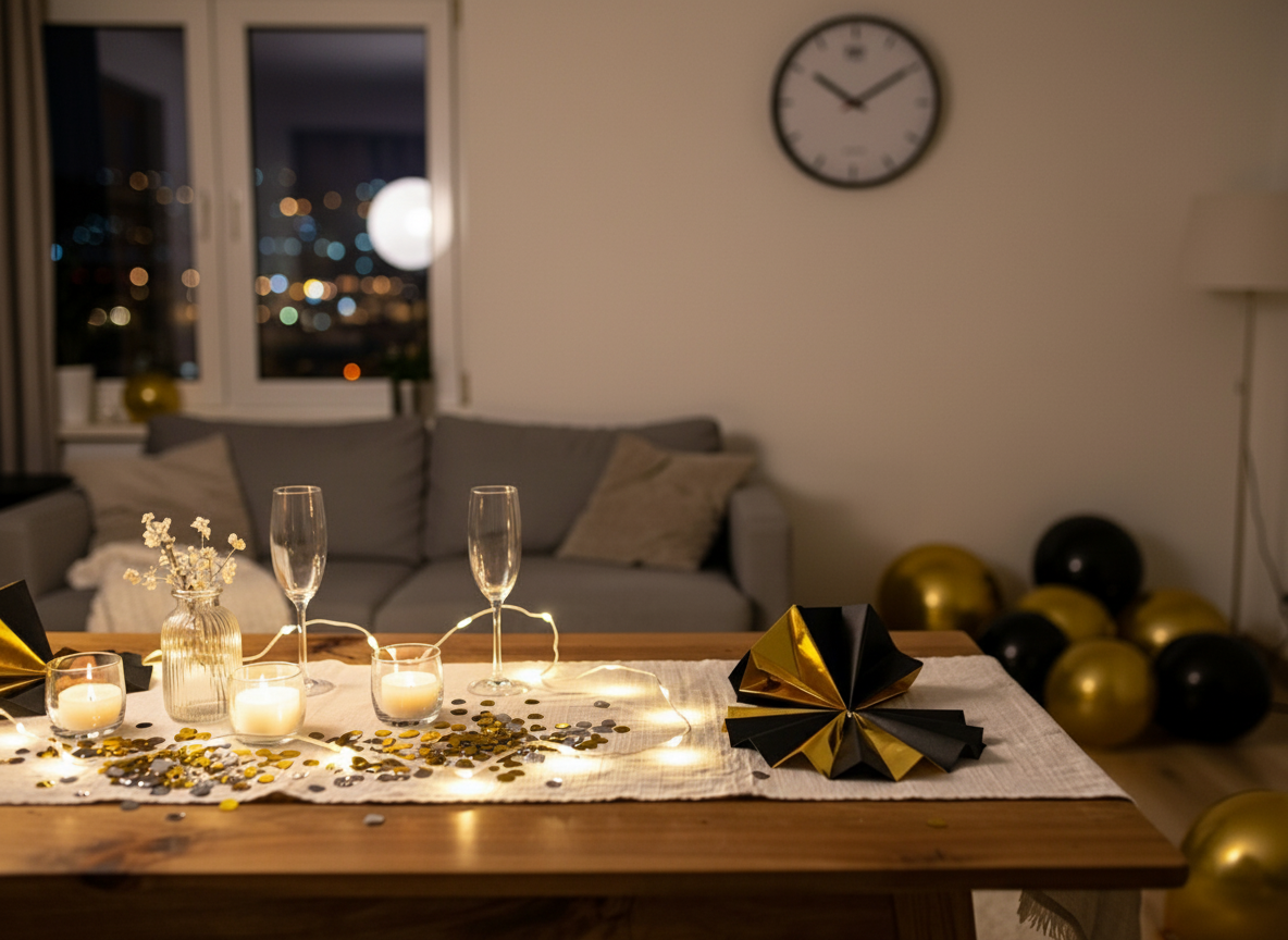 Utolsó pillanatos szilveszteri dekorációs ötletek (amik tényleg gyorsak) az AI szerint
