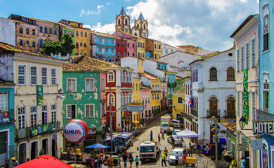 Pelourinho, Salvador történelmi városnegyede Brazíliában