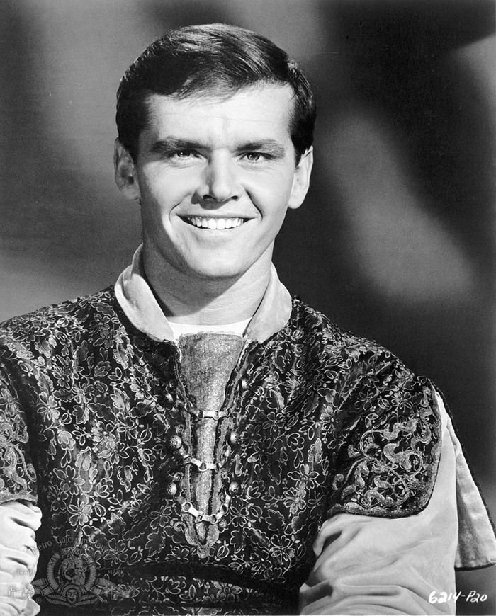 Jack Nicholson A holló című filmben, 1963-ban