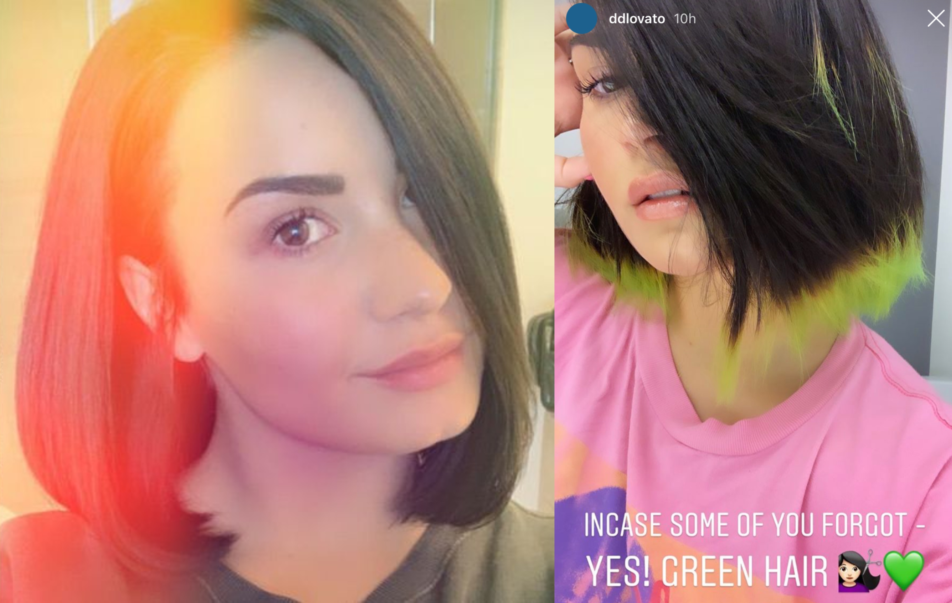 Demi Lovato is lobra váltott, amit aztán zöldbe mártott