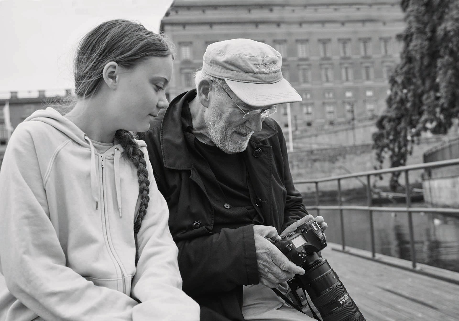 Peter Lindbergh és Greta Thunberg