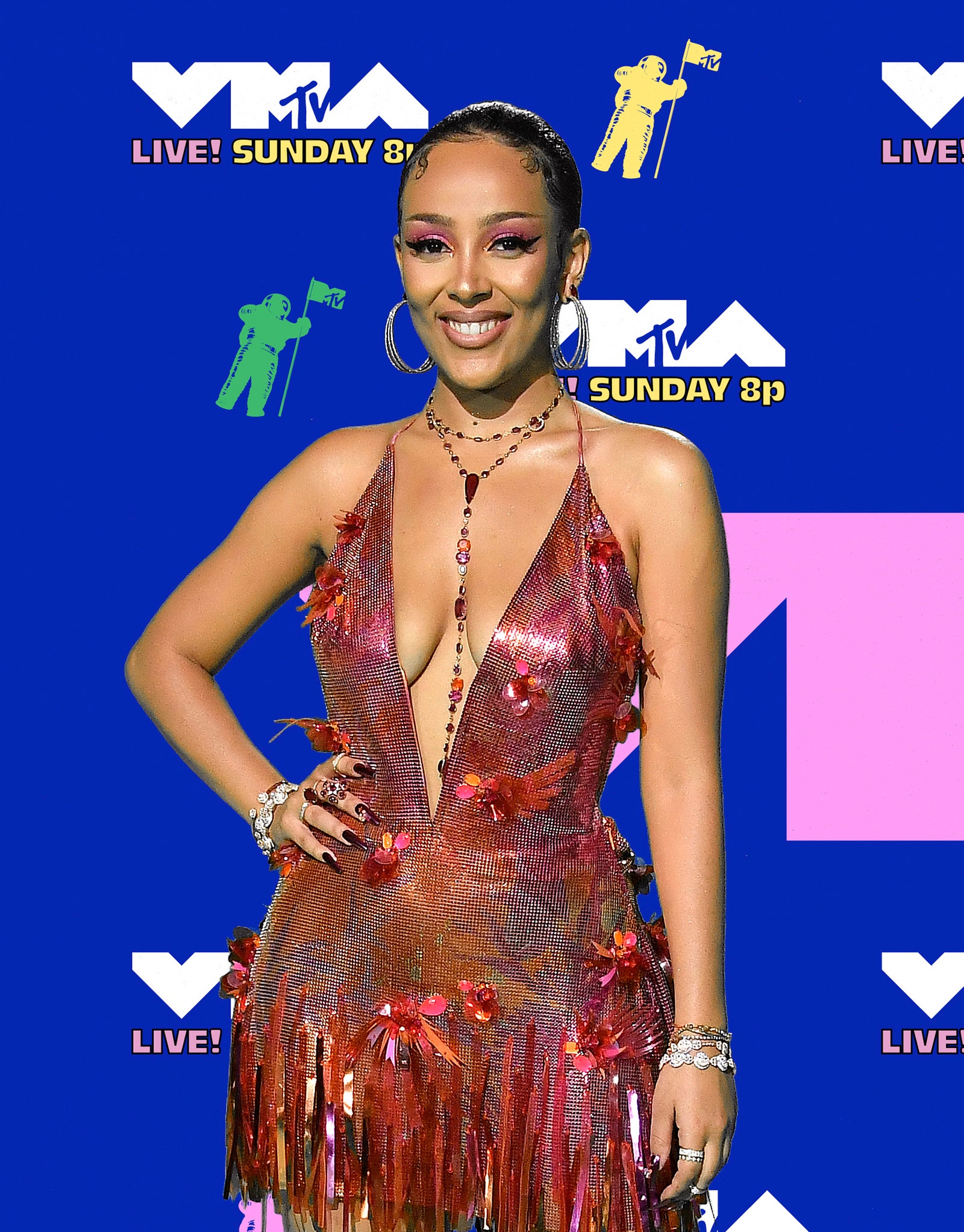 Doja Cat is Versace ruhát választott - Getty Images