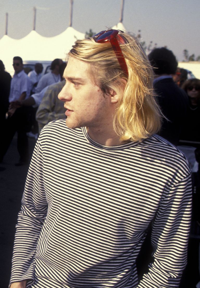 Kurt Cobain az 1993-as MTV VMA díjátadón - Fotó Getty Images