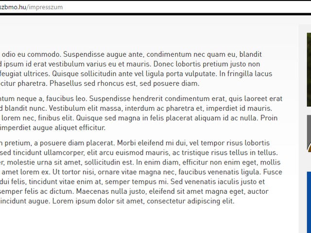 Ciki! Szabolcs-Szatmár-Bereg megye honlapján, latin impresszum olvasható.