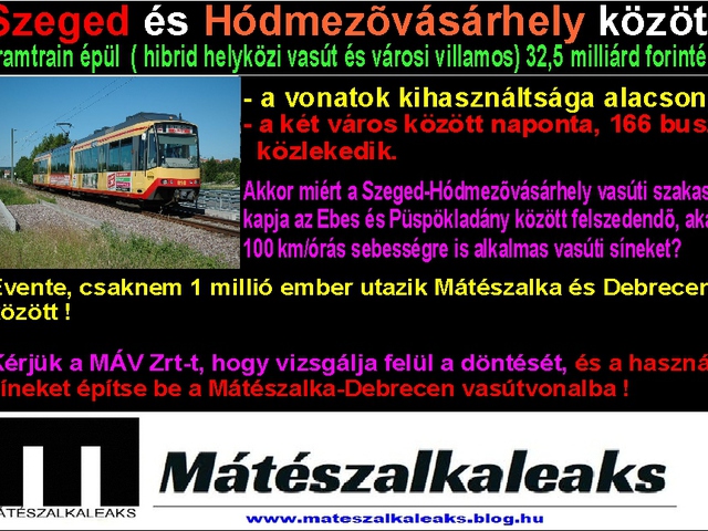 A használt sínek észszerű hasznosításáért küzdünk!
