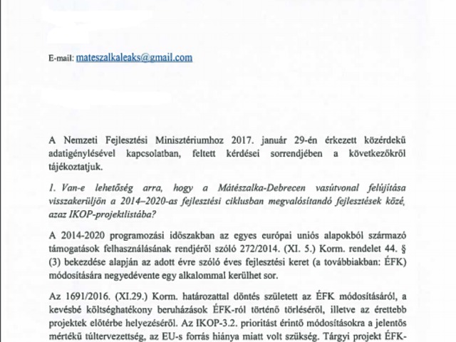 Kiderült: lényegében csak kamu volt  a Mátészalka-Debrecen vasútvonal ez évre tervezett felújítása!