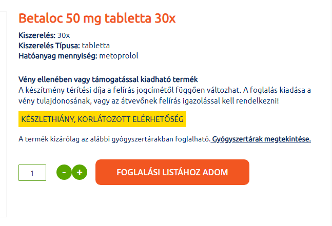 magas vérnyomás elleni gyógyszerek béta-blokkolói)