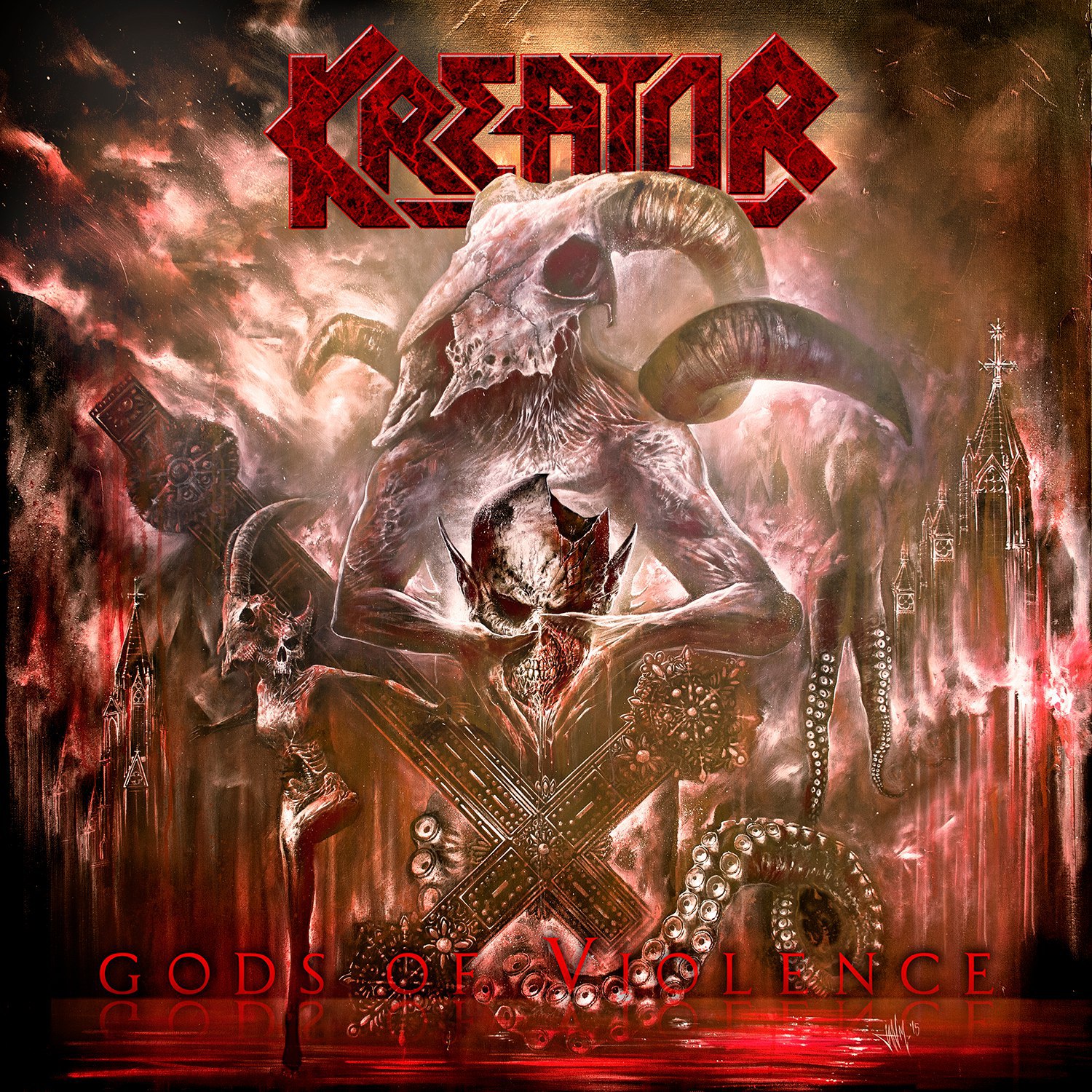 1. Kreator: Gods of Violence<br /><br />A német thrash metal-klasszisok nagyot húztak ezzel a lemezzel. A szövegvilág a tőlük már megszokott maradt, viszont zeneileg sokkal dallamosabb és fogyaszthatóbb anyag született, ami minden bizonnyal az elmúlt évtized legjobb és legkomplexebb Kreator-albuma. Tíz, minden tekintetben tökéletes, egytől egyig fogós dal alkotja az év - szerintem - legjobb külföldi metalalbumát, ami méltán helyezhető a legnagyobb klasszikusaik mellé.