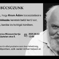 Csendben búcsúznak Krum Ádámtól