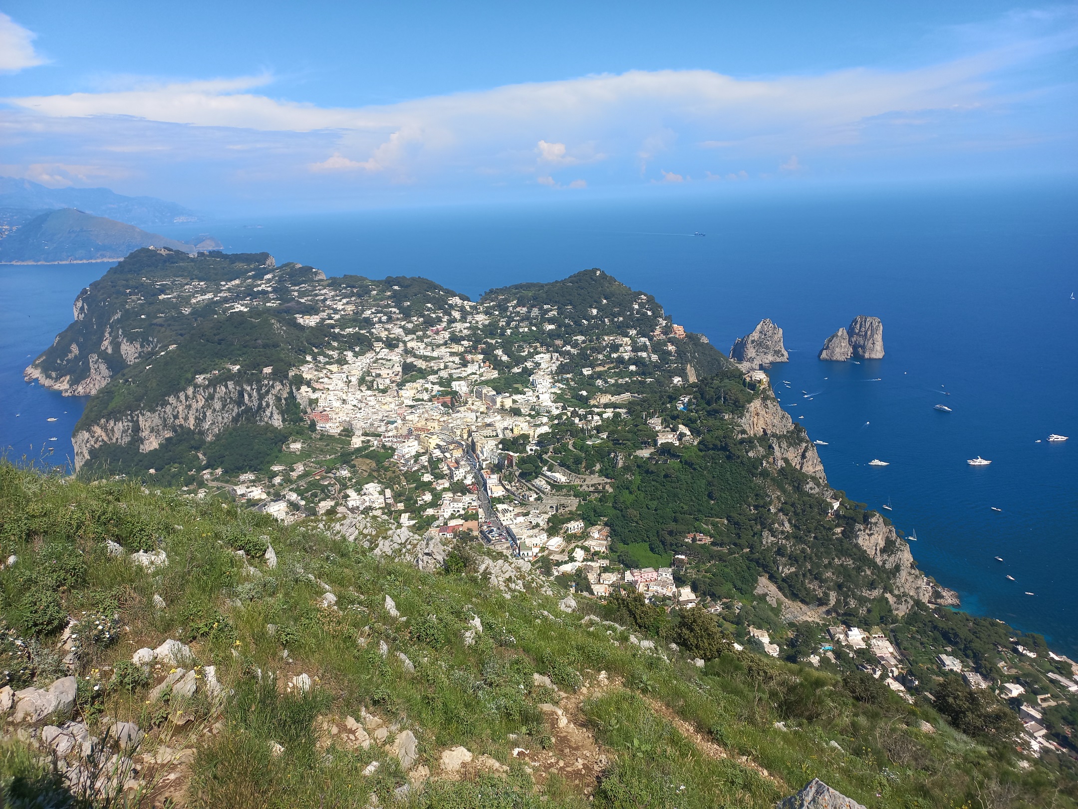 Capri, a sziget alacsonyabbik fele