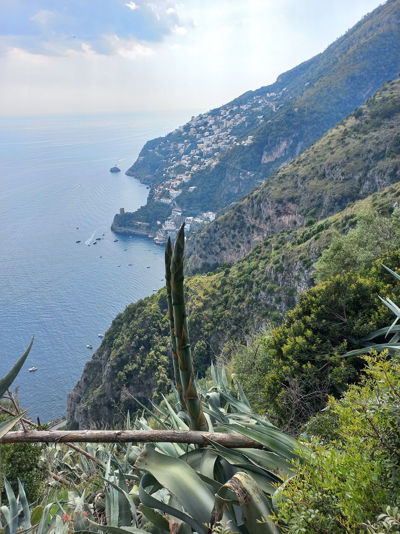 A látkép végig az Amalfi-part