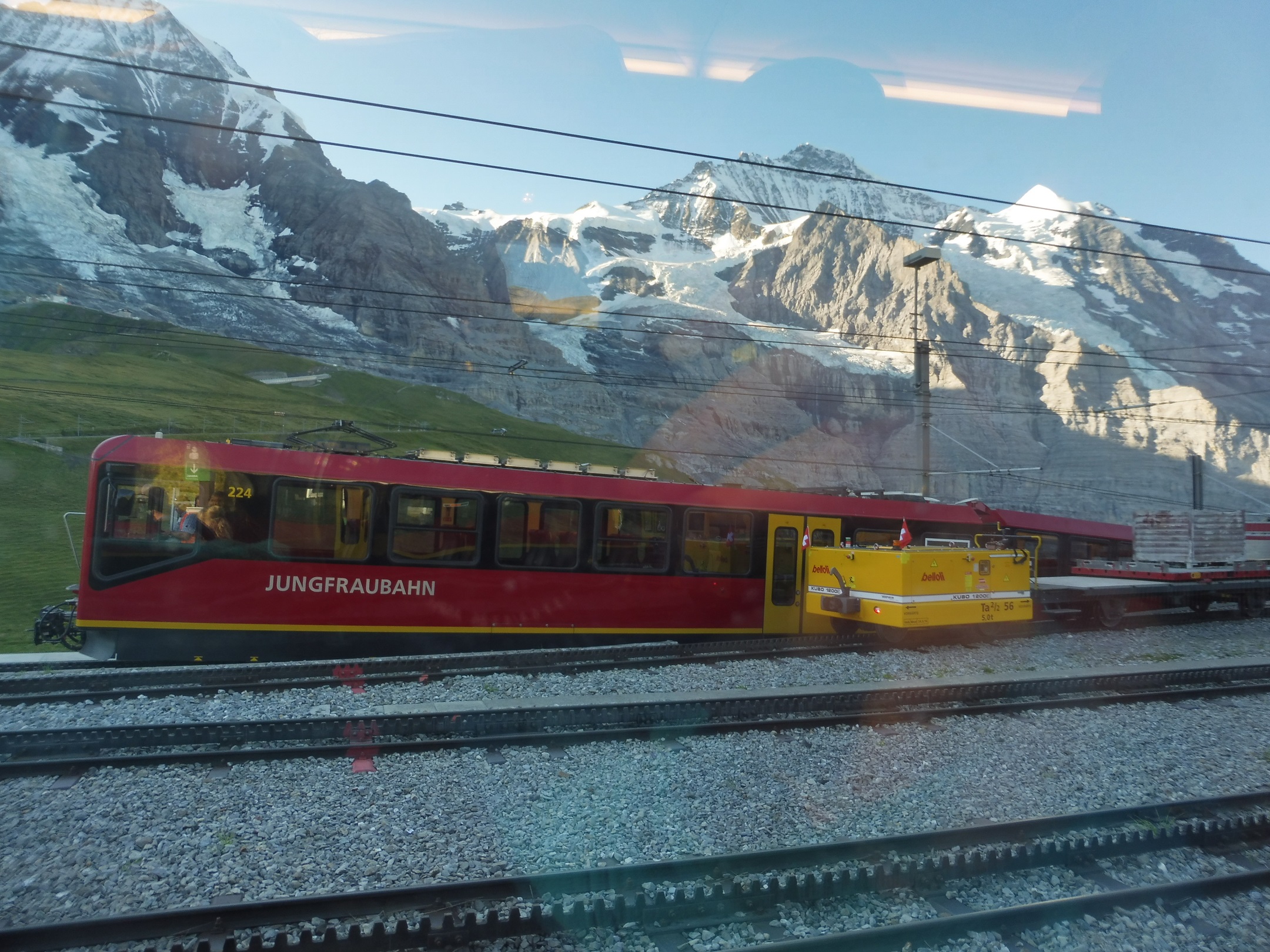 A Jungfraubahn az útja elején