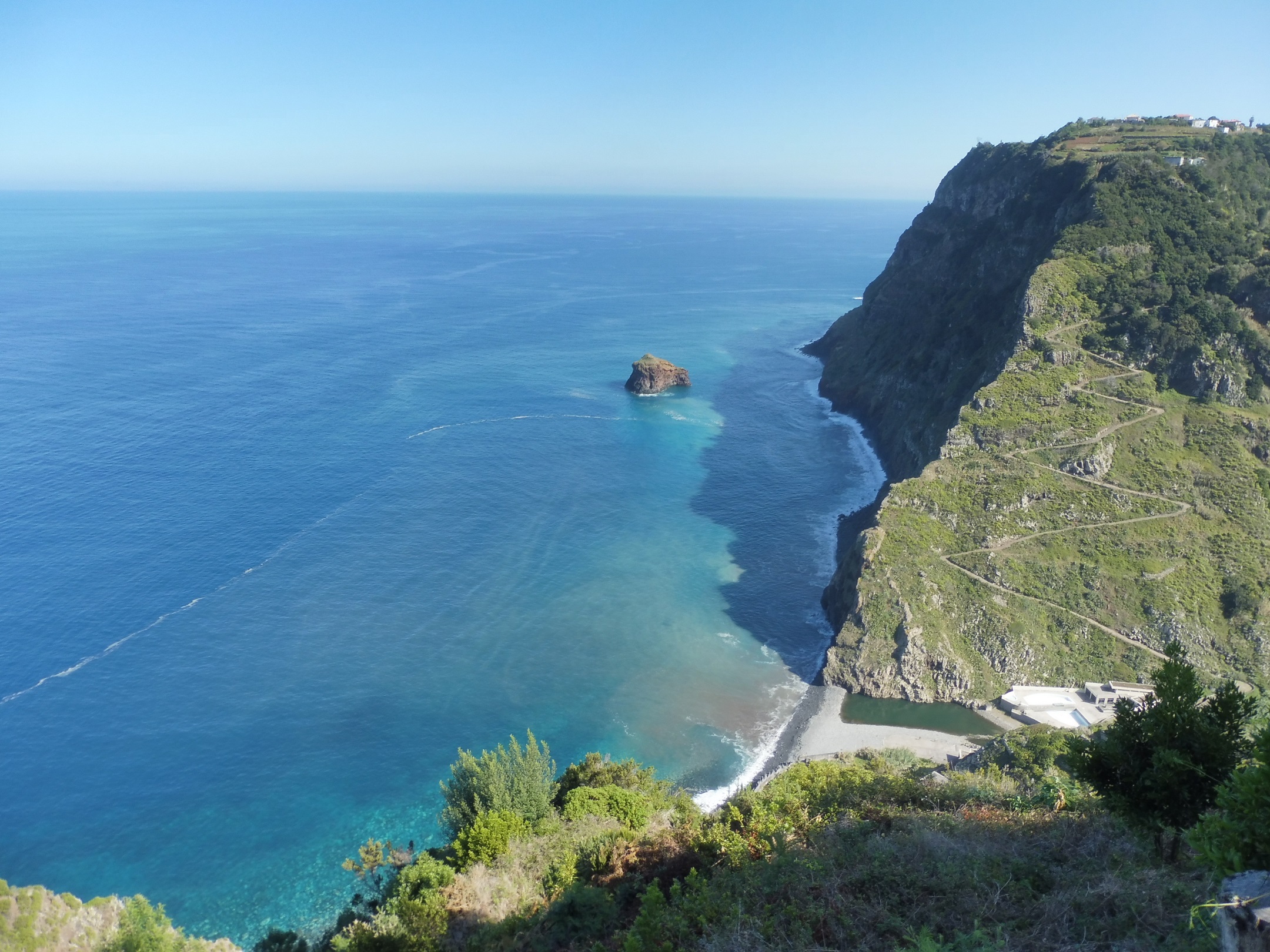 A Praia de São Jorge, vagyis a strand felülről