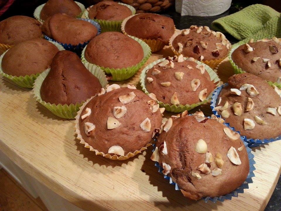 Péntek esti csokis-banános muffinok