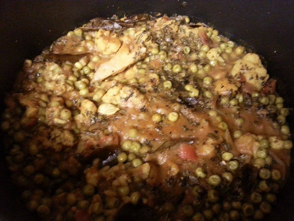 Csirkés-zöldséges-rizses curry, made by Jason