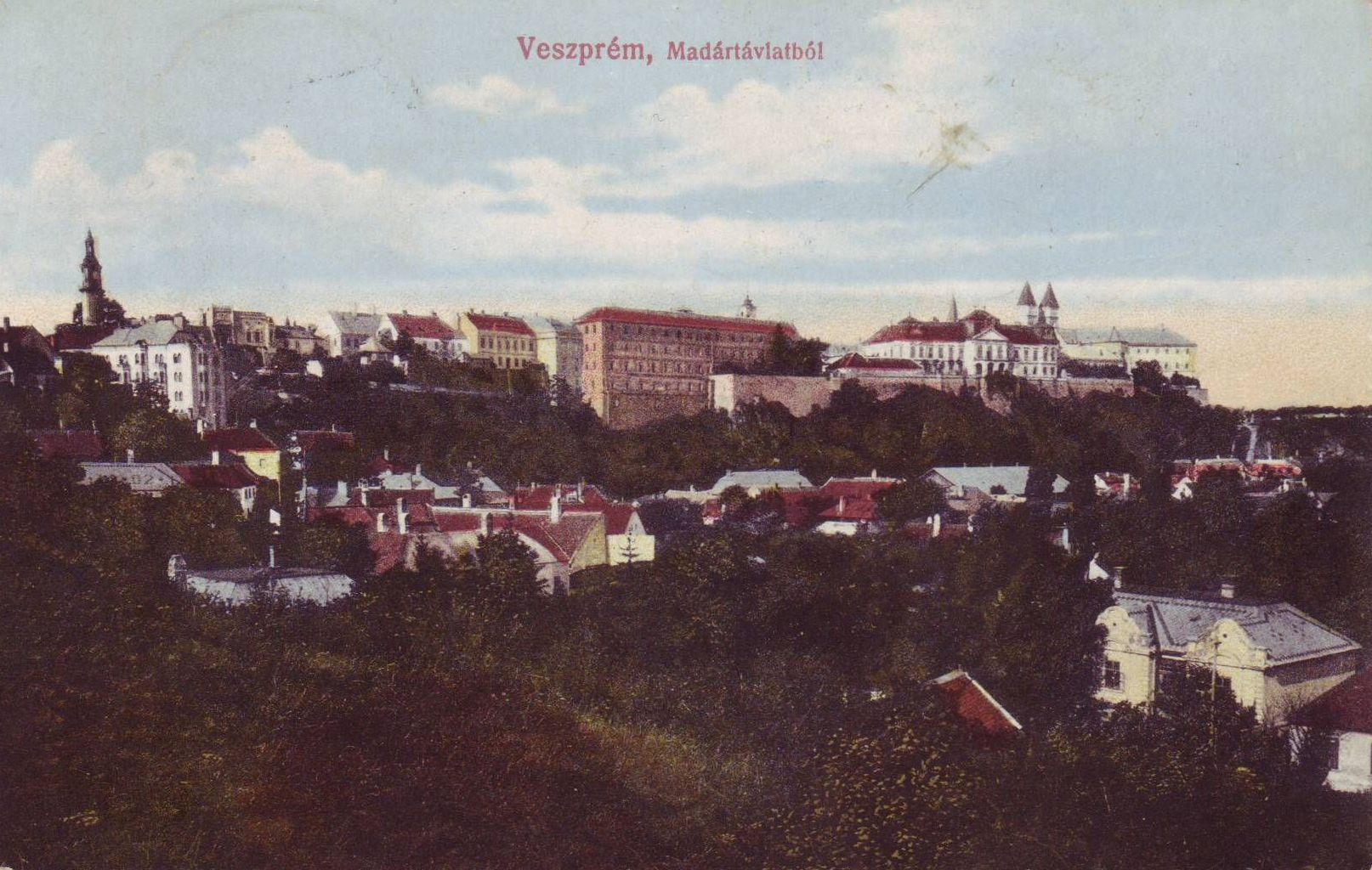Veszprém látkép 1914