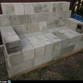 Kanapé betonból