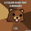 Pedobear: A csajom olyan, mint a Windows