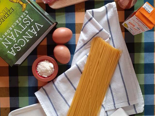 12. Spaghetti alla carbonara (Váncsa István szakácskönyve)
