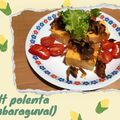 Sült polenta (gombaraguval)