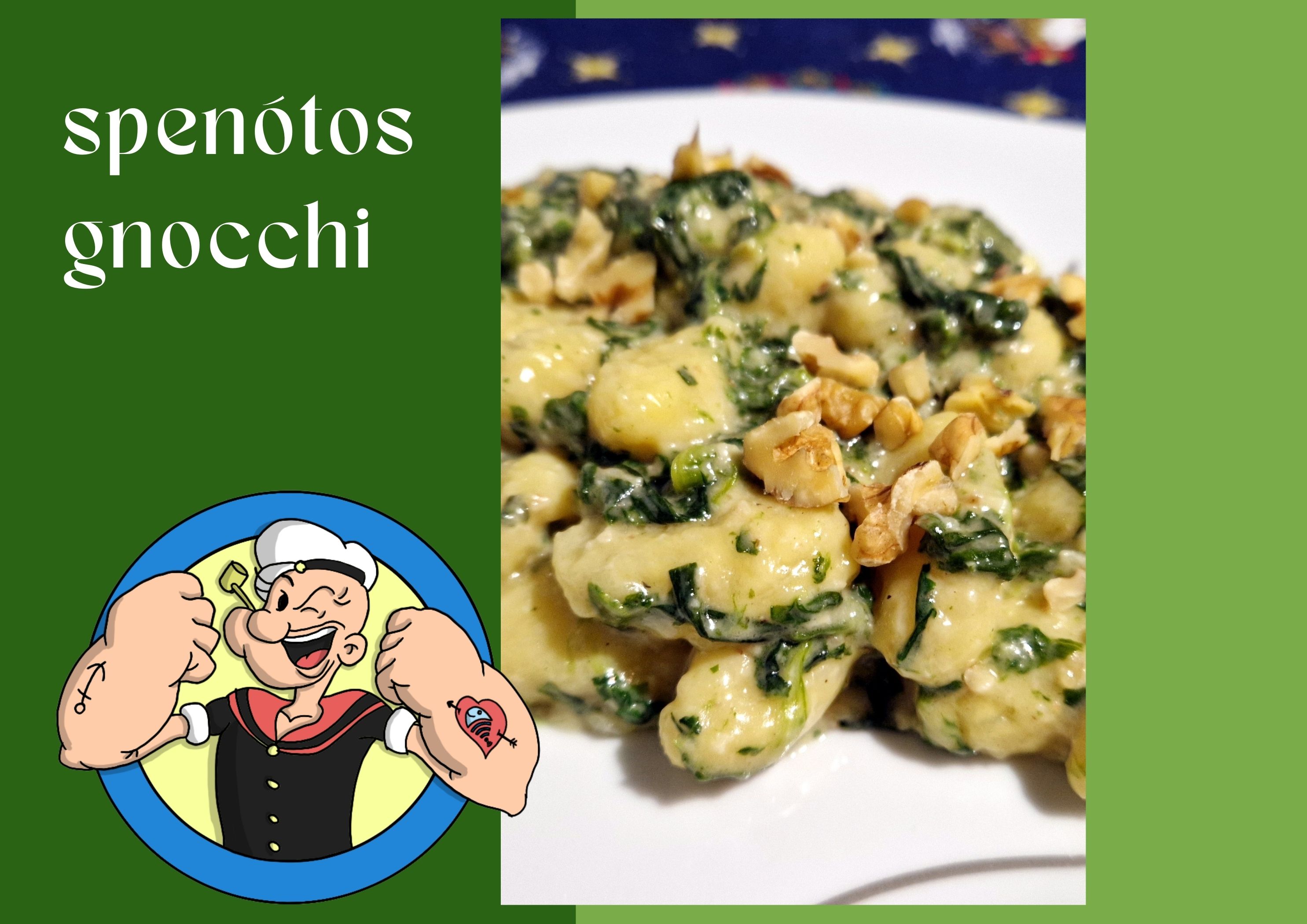 Spenótos gnocchi