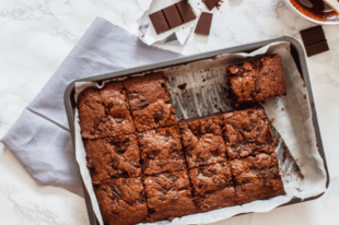 Kesudiós-kókuszos brownie