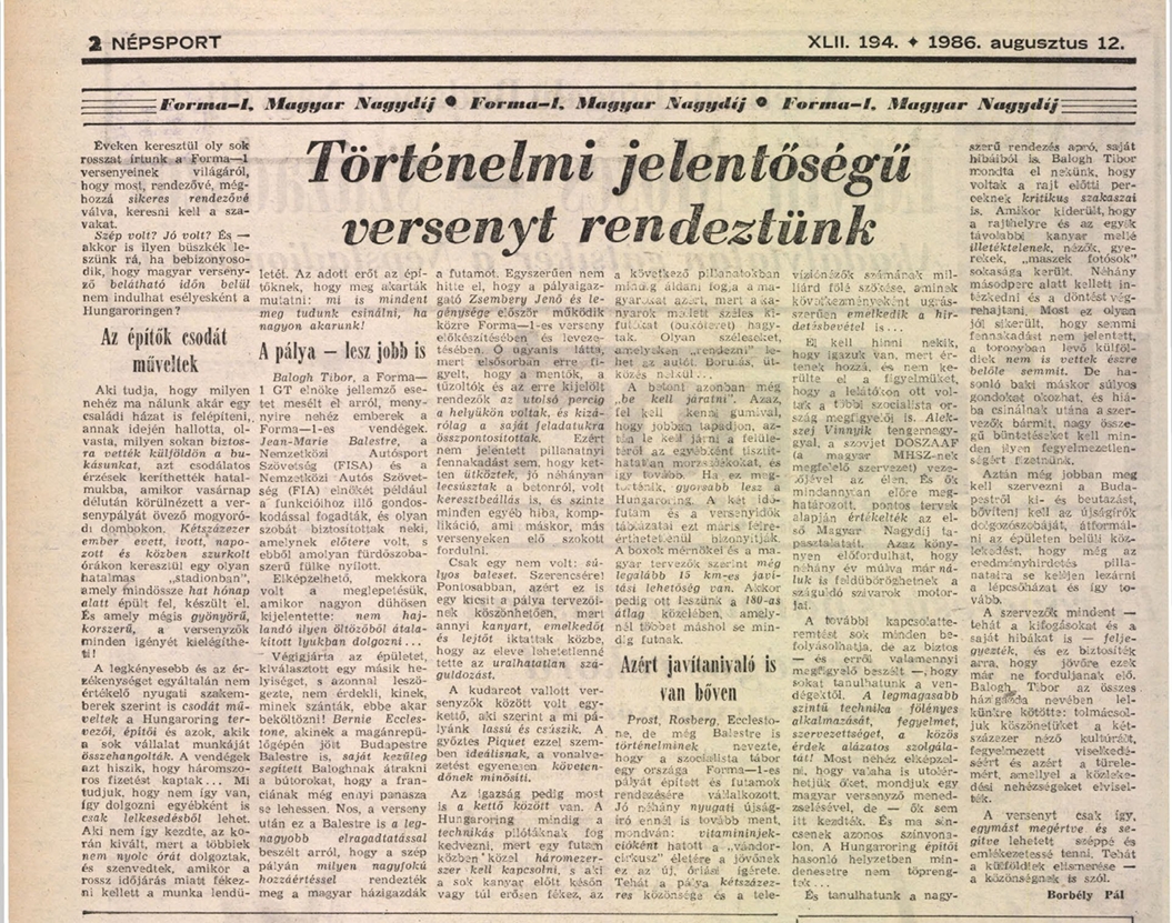 Forma-1 a vasfüggöny mögött 4. rész
