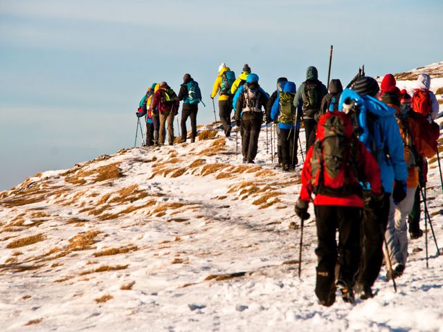 Schneeberg télen - pici Schnee, nagy Berg