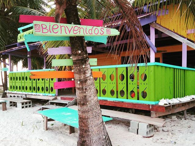 Colorful and friendly this is the Caribbean. #mertutaznijo #eupolisz #palm #sanblasislands #panama #coconut #sun  #sand #sea #bienvenidos #colors #travelphotography #travelling #travel #caribbean @reni.atesz