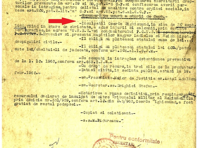 Történelmi dokumentum – a máról