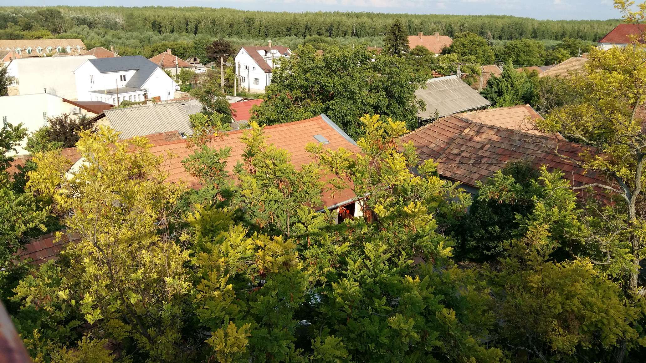 A régi kastélynak Érden már csak a masszív támfala van meg, épp azon állva nézünk le a városra. A kastély 40 évvel ezelőttig állt, alapváltozata az 1500-as években épült, 1848-ban a dúsgazdag Sina György birtokába került, megfordult ott vendégként Széchenyi István és Jókai Mór is, aztán az épület volt apácazárda és KALOT-székhely is