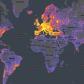 World touristiness map