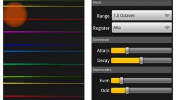 Thereminszoftver polifonikusan, Androidra