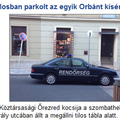 Tilosban parkolt az egyik Orbánt kísérője
