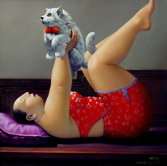 oil-paintings-fat-woman-cat_LRG