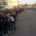 A small part of the queue