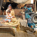 "My grandson and my bike"