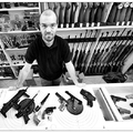 Pacifist gunshop vendor