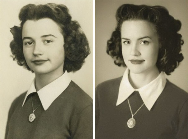 Unokák, akik reprodukálták nagyszüleik régi képeit - elképesztő a hasonlóság