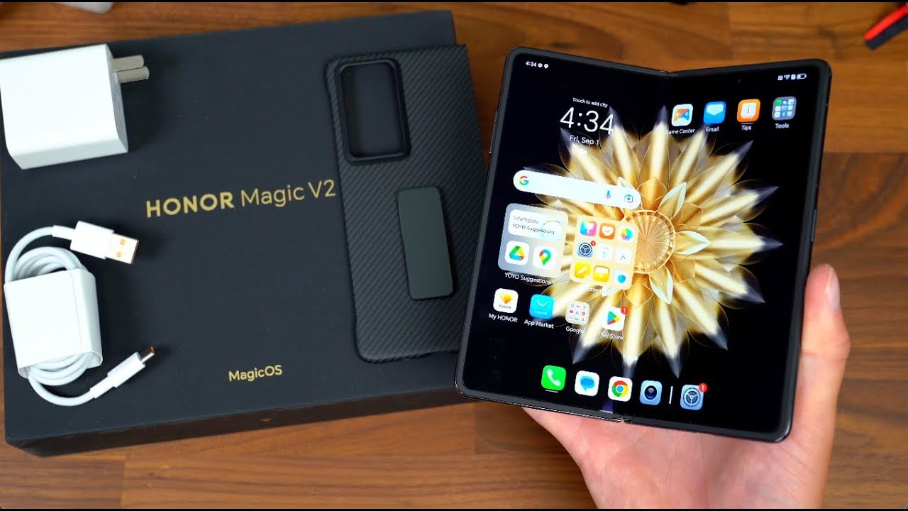 Honor Magic V2 - hajtogatható telefon