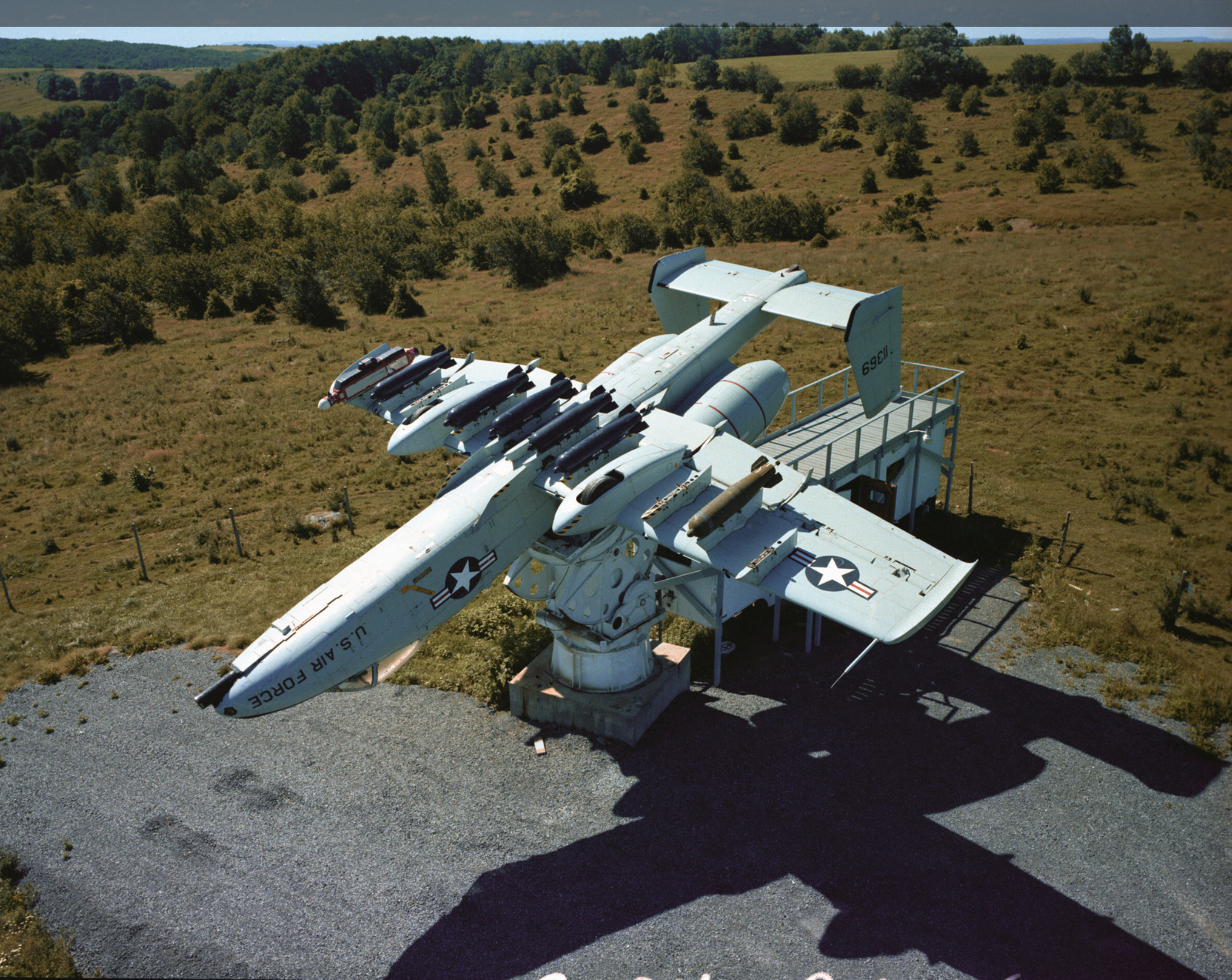 a-10_thunderbolt_ii_aircraft_is_mounted_on_a_pedestal_during_a_test_at_the_rome.jpg