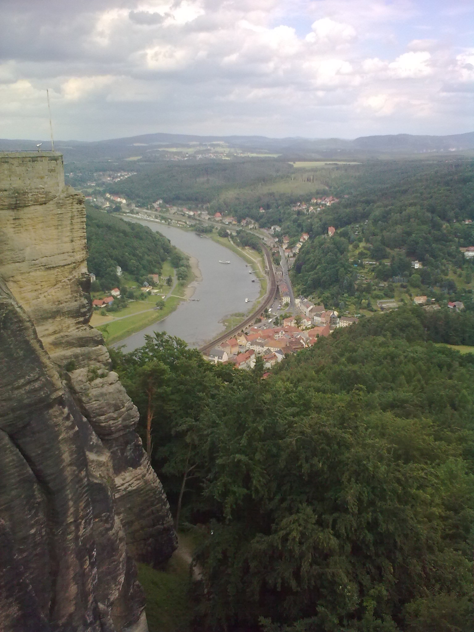 Königstein, panoráma a várból