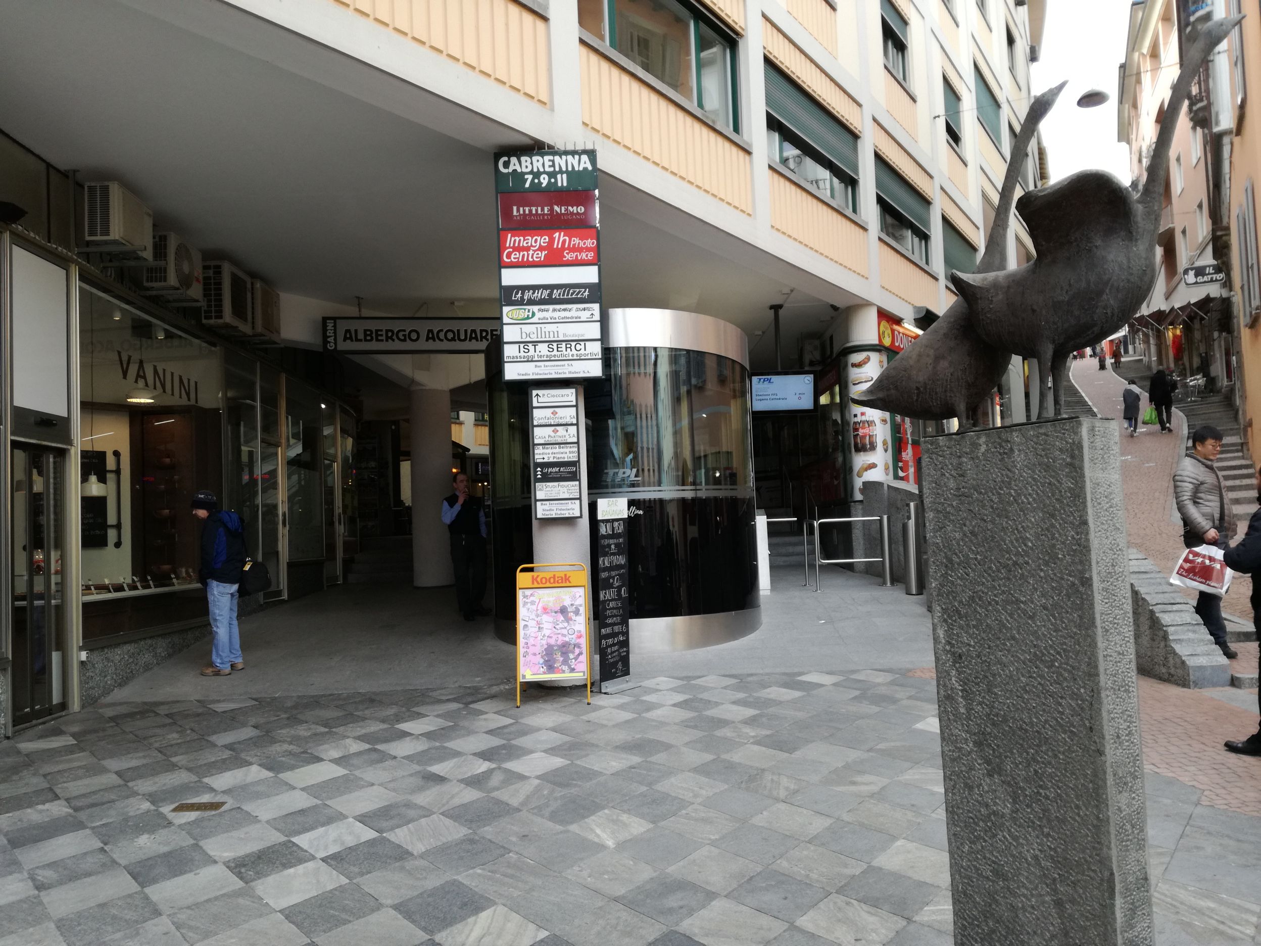 A sikló végállomása a Piazza Cioccaron