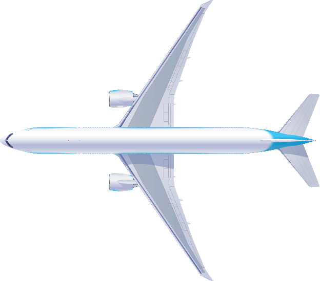 Самолет вид сверху картинка