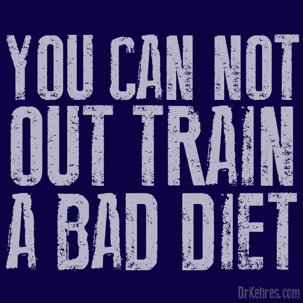 can not out train a bad diet drkehres.jpg